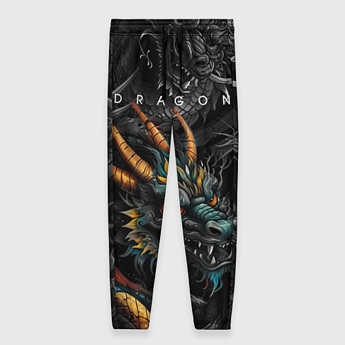 Женские брюки Японский дракон татуировка / 3D-принт – фото 1