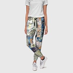 Брюки женские Цветочная геометрическая абстракция, цвет: 3D-принт — фото 2