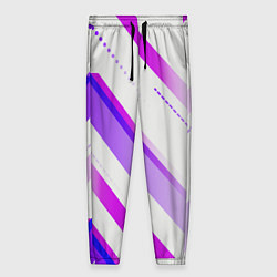 Женские брюки Color white pink