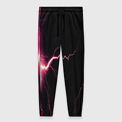 Брюки женские Lightning pink, цвет: 3D-принт