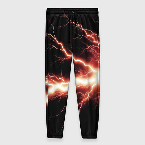 Женские брюки Lightning red / 3D-принт – фото 1