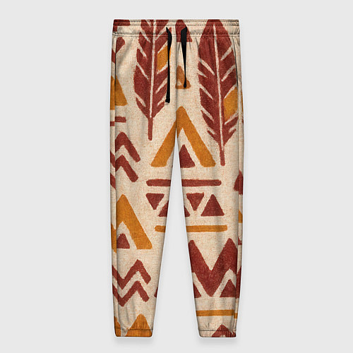 Женские брюки Паттерн с индийскими мотивами / 3D-принт – фото 1