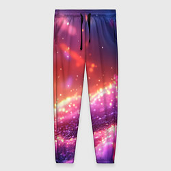 Женские брюки Фиолетовые и красные оттенки текстура