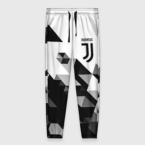 Женские брюки Juventus geometry black / 3D-принт – фото 1