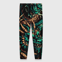 Брюки женские Японские драконы ирезуми, цвет: 3D-принт