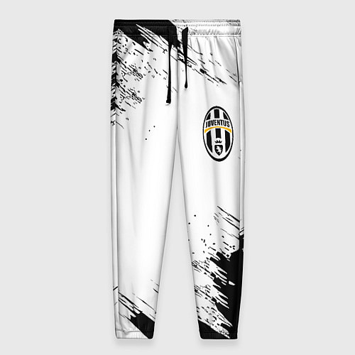 Женские брюки Juventus штрихи красок / 3D-принт – фото 1