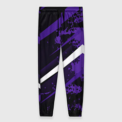 Женские брюки Color black purple line