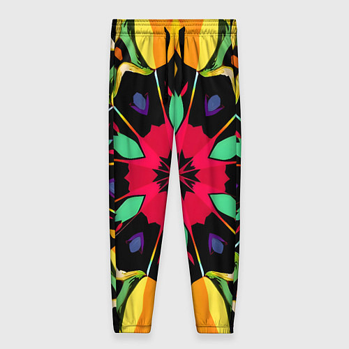 Женские брюки Салатовый калейдоскоп / 3D-принт – фото 1
