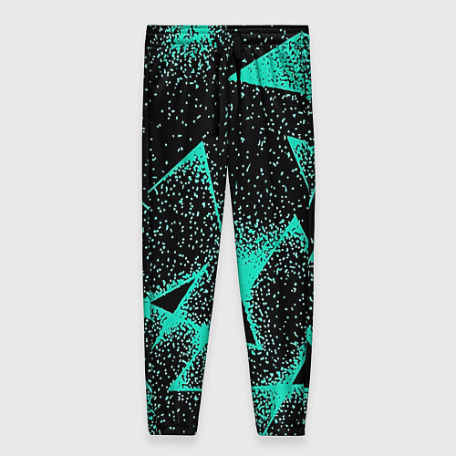 Женские брюки The triangle is light blue / 3D-принт – фото 1