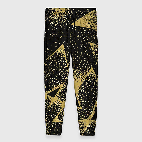 Женские брюки Triangle yellow with dots / 3D-принт – фото 1