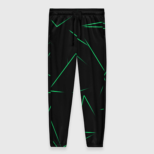 Женские брюки Color light green line / 3D-принт – фото 1