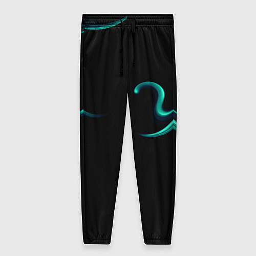 Женские брюки Color light blue abstraction / 3D-принт – фото 1