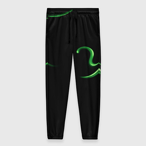 Женские брюки The color is light green abstraction / 3D-принт – фото 1