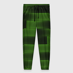 Брюки женские The color is green brick, цвет: 3D-принт