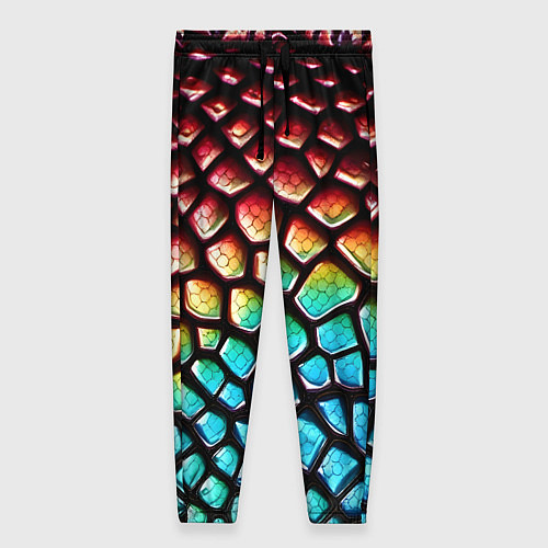 Женские брюки Макро кожа дракона / 3D-принт – фото 1