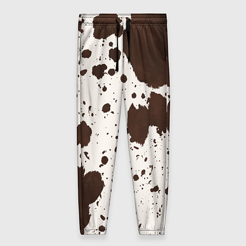 Женские брюки Коровий принт / 3D-принт – фото 1