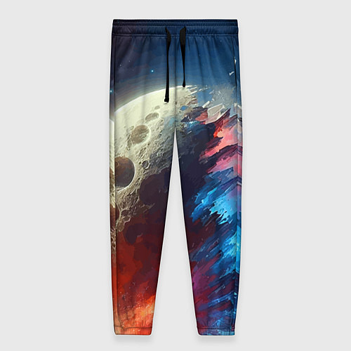 Женские брюки Разрыв космического тела - нейроарт / 3D-принт – фото 1