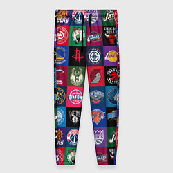 Брюки женские Команды НБА разноцветные, цвет: 3D-принт