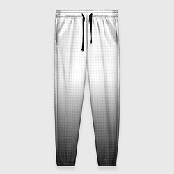 Женские брюки Из белого в чёрный градиент с точками