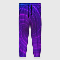 Брюки женские Фиолетовая спираль, цвет: 3D-принт