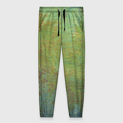 Женские брюки Абстракция - green oil stain