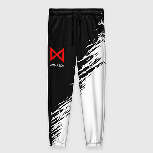 Женские брюки Монарх красный лого / 3D-принт – фото 1