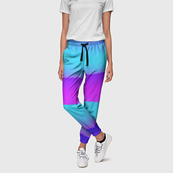 Брюки женские Неоновый прилив, цвет: 3D-принт — фото 2