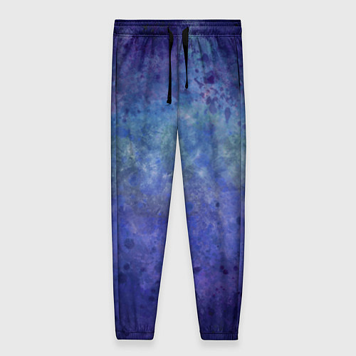 Женские брюки Абстракция - blue tunnel / 3D-принт – фото 1