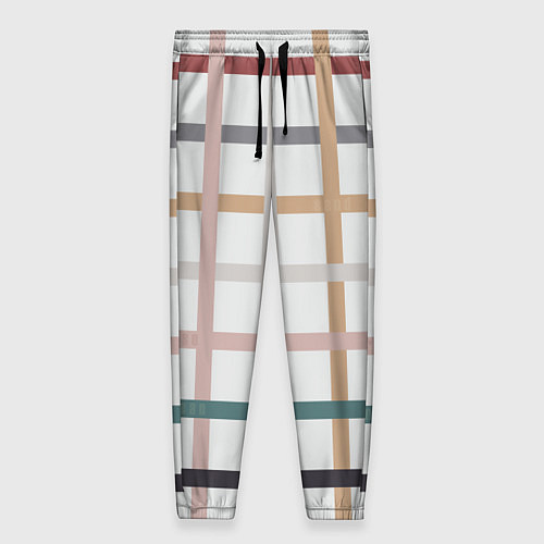 Женские брюки Плетенка пастельная / 3D-принт – фото 1