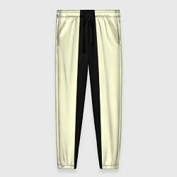Брюки женские Color black beige line, цвет: 3D-принт