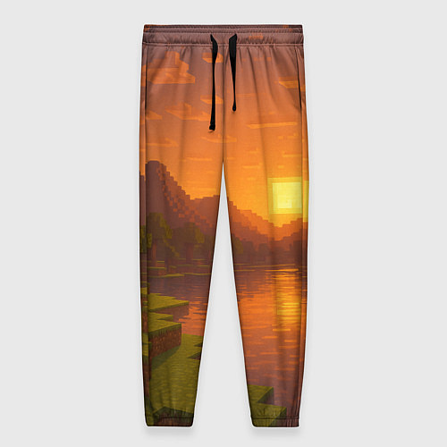 Женские брюки Закат - Minecraft / 3D-принт – фото 1