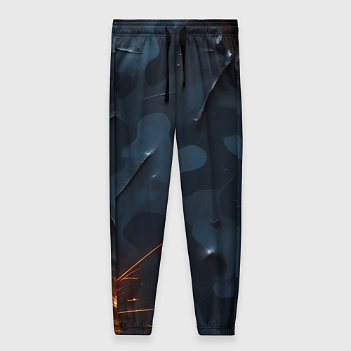 Женские брюки Камуфляжная текстура с дырами / 3D-принт – фото 1