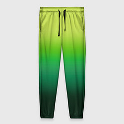 Женские брюки Градиент укропное зеленое омбре