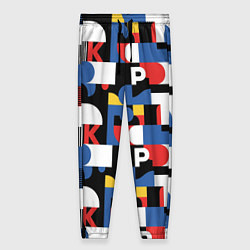 Женские брюки Геометрия букв