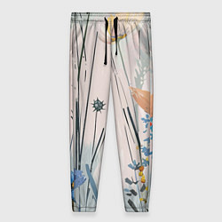 Женские брюки Цветы полевые