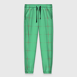 Брюки женские Color green stripes, цвет: 3D-принт