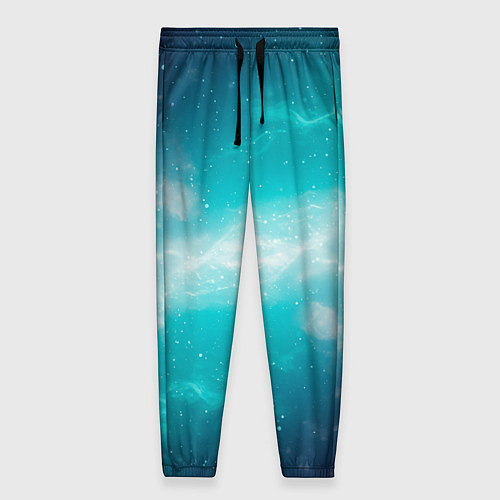 Женские брюки Галактическое сияние небес / 3D-принт – фото 1