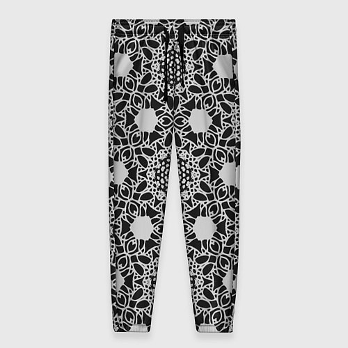 Женские брюки Кружевной паттерн / 3D-принт – фото 1
