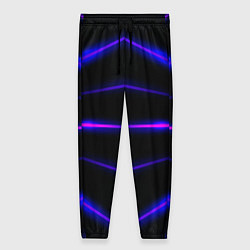 Женские брюки Color black neon stripes