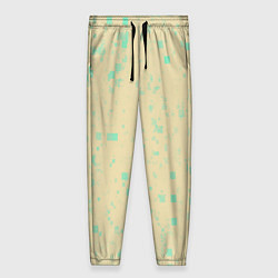Брюки женские Color beige turquoise, цвет: 3D-принт
