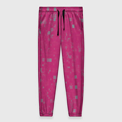Брюки женские Color pink brown squares, цвет: 3D-принт