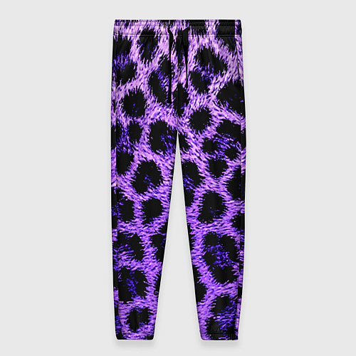 Женские брюки Леопардовый фиолетовый / 3D-принт – фото 1