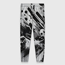 Брюки женские Абстрактная экспрессивная композиция - киберпанк, цвет: 3D-принт