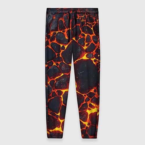 Женские брюки Огненная лава вулкана / 3D-принт – фото 1