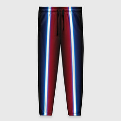 Женские брюки Color white blue red neon