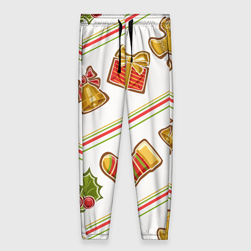 Женские брюки Рождественский дух / 3D-принт – фото 1