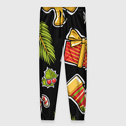 Брюки женские Рождественский вайб, цвет: 3D-принт