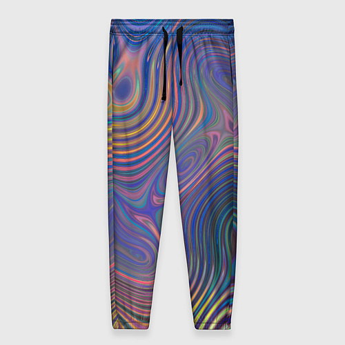 Женские брюки Абстрактная рябь / 3D-принт – фото 1