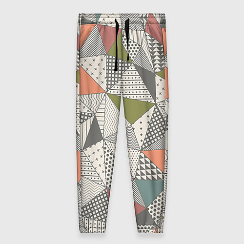 Женские брюки Геометрия / 3D-принт – фото 1