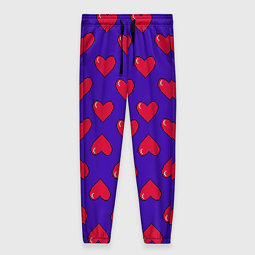 Женские брюки Hearts Pattern / 3D-принт – фото 1